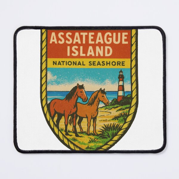Item preview, Assateague Island Vintage Style Decal designed and sold by Decal Mania.