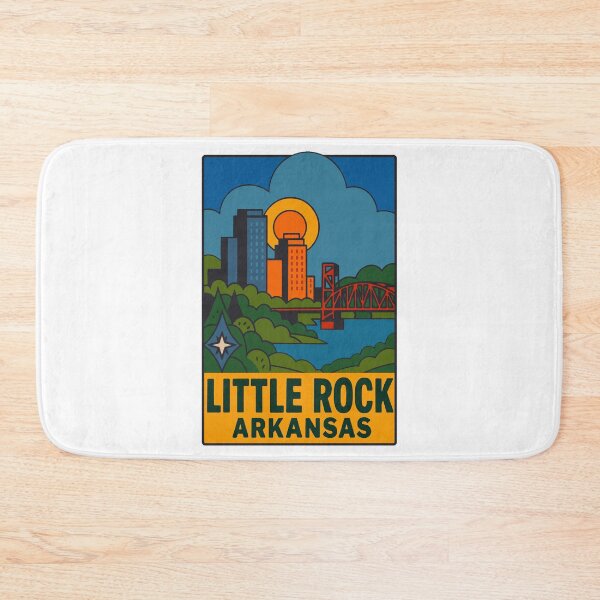 Item preview, Little Rock Arkansas Vintage Style Decal designed and sold by Decal Mania.