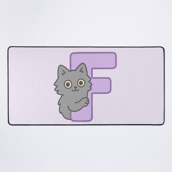 Item preview, Alphabet “F” – Cute Fluffy Cat Initial Sticker designed and sold by wwshd.