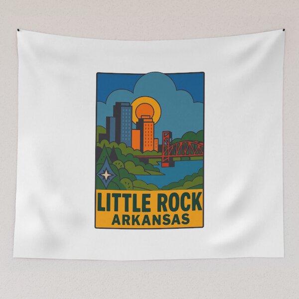 Item preview, Little Rock Arkansas Vintage Style Decal designed and sold by Decal Mania.