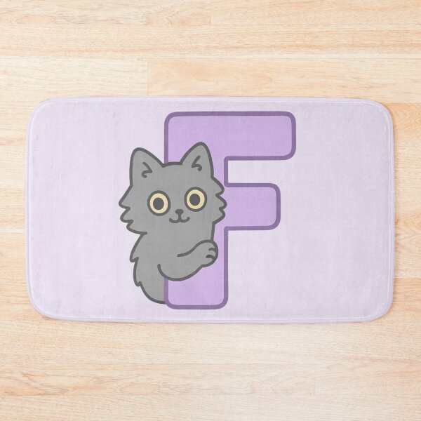 Item preview, Alphabet “F” – Cute Fluffy Cat Initial Sticker designed and sold by wwshd.