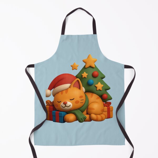 Item preview, Sleeping Christmas Cat. Chat endormi sous le sapin designed and sold by Drawingshirts.