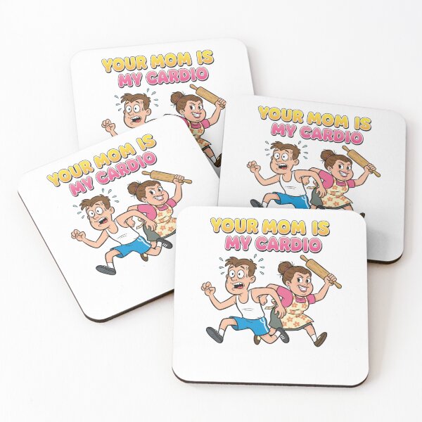 Item preview, Your Mom Is My Cardio – Cartoon Chase Comedy designed and sold by Gravly.