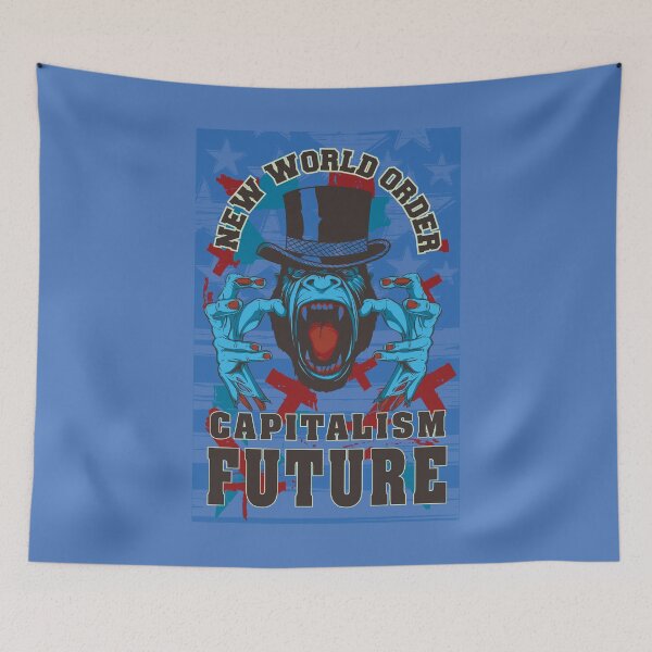 Item preview, Camiseta del Nuevo Orden Mundial: Camiseta gráfica con sátira del capitalismo, humor negro, arte gorilas y diseño urbano rebelde para amantes del arte político. designed and sold by DreamFlux.