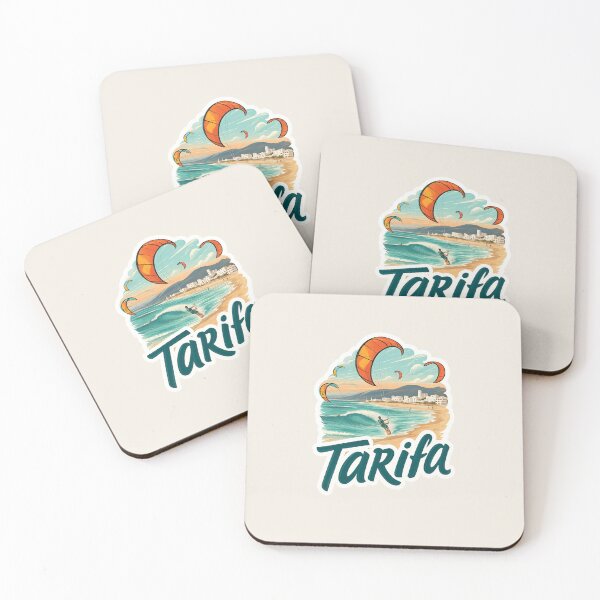 Item preview, Tarifa Spain Vintage Travel Sticker - Retro Surf & Kitesurf Design designed and sold by Blurbean.