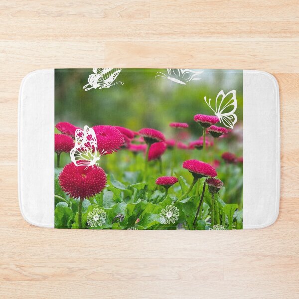 Item preview, Red Spring Daisies and Butterflies designed and sold by Dinasshop.