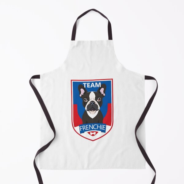 Item preview, "Team Frenchie" French Bulldog Sports Crest Shield designed and sold by ThePaintingRat.
