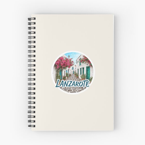 Item preview, Lanzarote Spain Vintage Travel Sticker - Retro Canary Islands Design designed and sold by Blurbean.