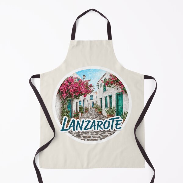 Item preview, Lanzarote Spain Vintage Travel Sticker - Retro Canary Islands Design designed and sold by Blurbean.