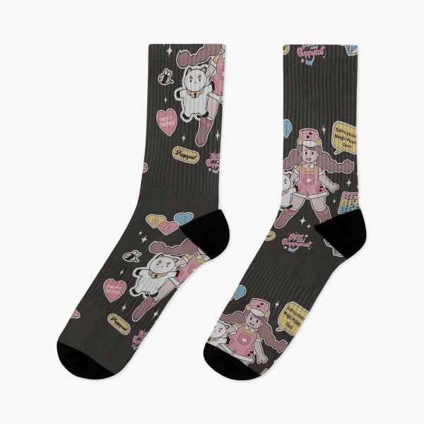Item preview, bee and puppycat sticker design  designed and sold by miss madison creates.