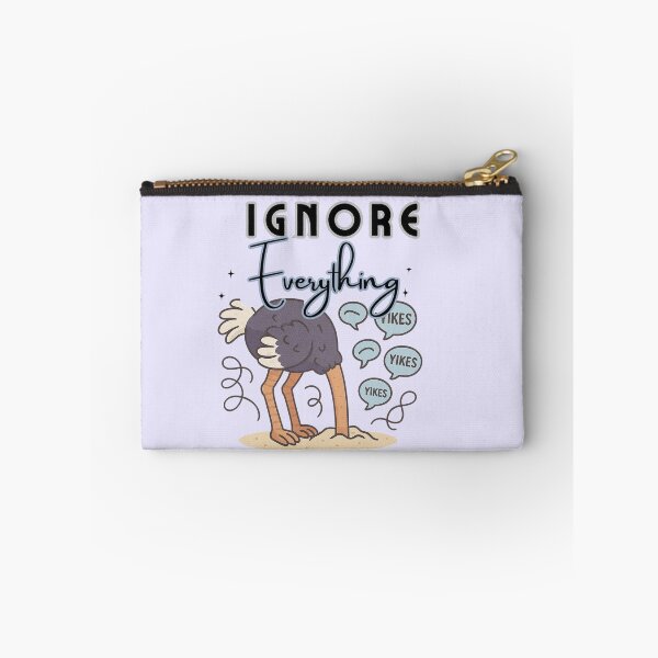 Item preview, Ignore Everything – Sarcastic Funny Ostrich Cartoon designed and sold by PriyaMagic.