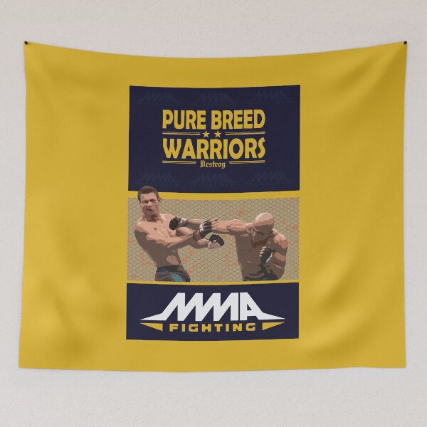 Item preview, Pure Breed Warriors MMA T-Shirt – Fierce Octagon Fight Graphic Tee, Vector Fighter Art & Combat Sports Design for Martial Arts Fans designed and sold by DreamFlux.