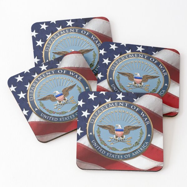 Item preview, United States Department of War Emblem over American Flag designed and sold by Serge Averbukh Art Studio.