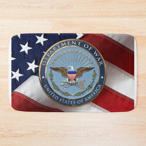 Item preview, United States Department of War Emblem over American Flag designed and sold by Serge Averbukh Art Studio.