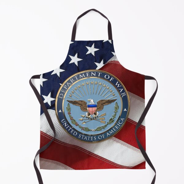 Item preview, United States Department of War Emblem over American Flag designed and sold by Serge Averbukh Art Studio.