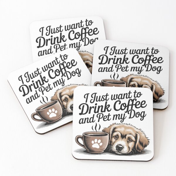 Item preview, Coffee and Dog | T-Shirt designed and sold by NicolasGlowArt.