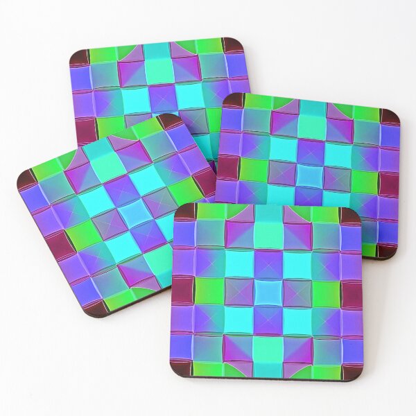 Item preview, Vibrant Geometric Light Waves designed and sold by Health And Fitness Posts e-Store.