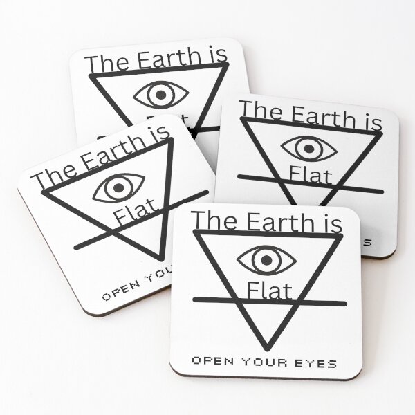 Item preview, The Earth is Flat - Open Your Eyes designed and sold by The Shady Paddler.