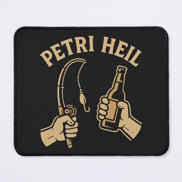 Item preview, Petri Heil – Funny Fishing Beer Motif designed and sold by Print-Zoo.