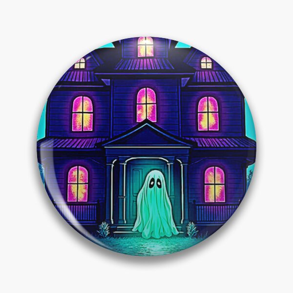Item preview, Haunted Halloween Ghost House Design designed and sold by Health And Fitness Posts e-Store.