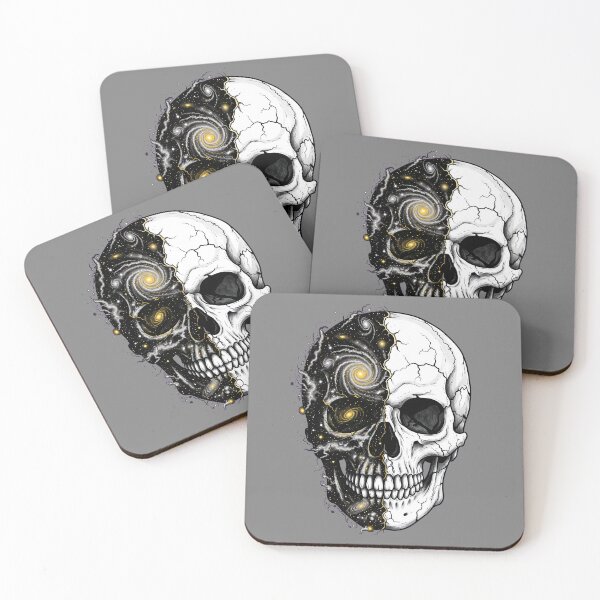 Item preview, Cosmic Skull Galaxy Art Life and Universe Design designed and sold by Shoot-The-Moon.