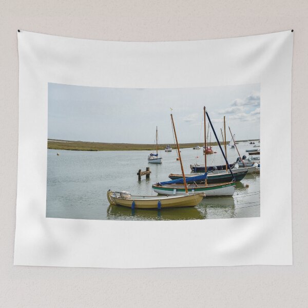 Item preview, Wooden sailboats moored in Wells Harbour, North Norfolk designed and sold by yackers1.