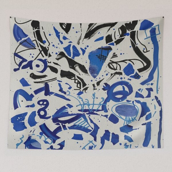 Item preview, Blue Velocity by The Maximalist Artist designed and sold by regiaart.
