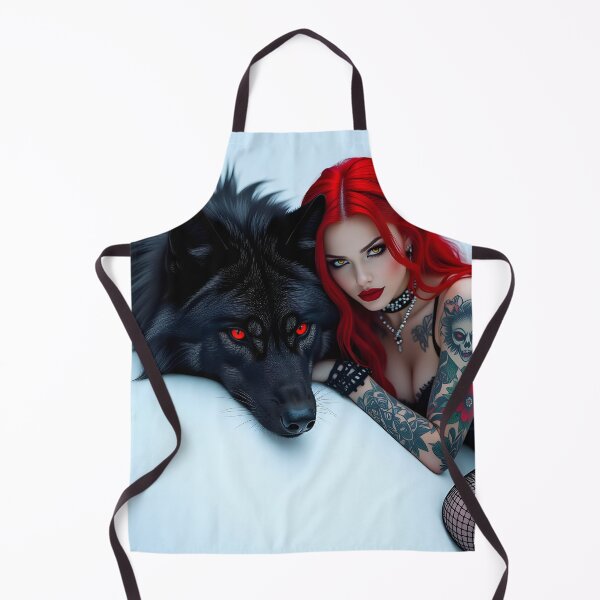 Item preview, The Gothic Girl and Her Wolf designed and sold by GothicRubette.
