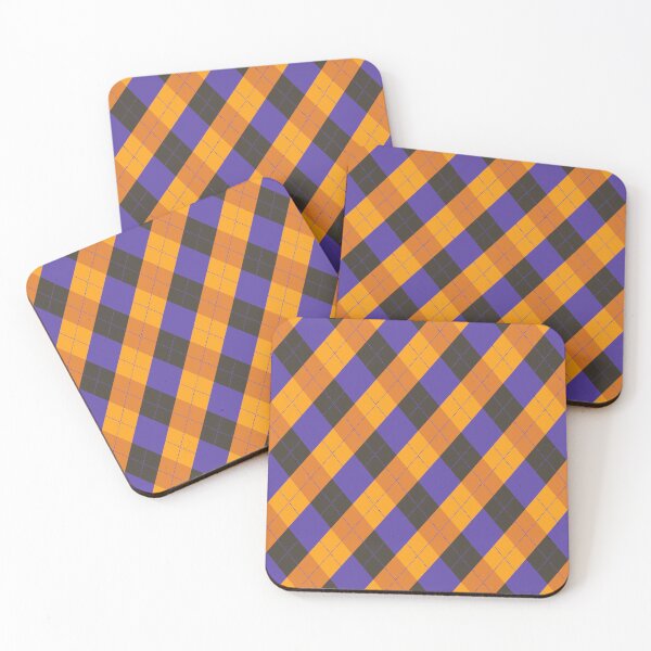 Item preview, Halloween plaid tartan argyle designed and sold by ElixirCraft.