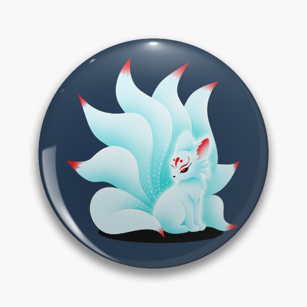 Item preview, Glowing Kitsune – Mystical Fox Spirit designed and sold by erion5k.