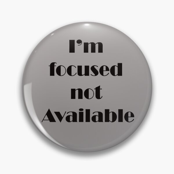 Item preview, I’m Focused Not Available – Hustle & Boundaries Quote Design designed and sold by ArtNestVerse.
