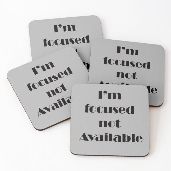 Item preview, I’m Focused Not Available – Hustle & Boundaries Quote Design designed and sold by ArtNestVerse.