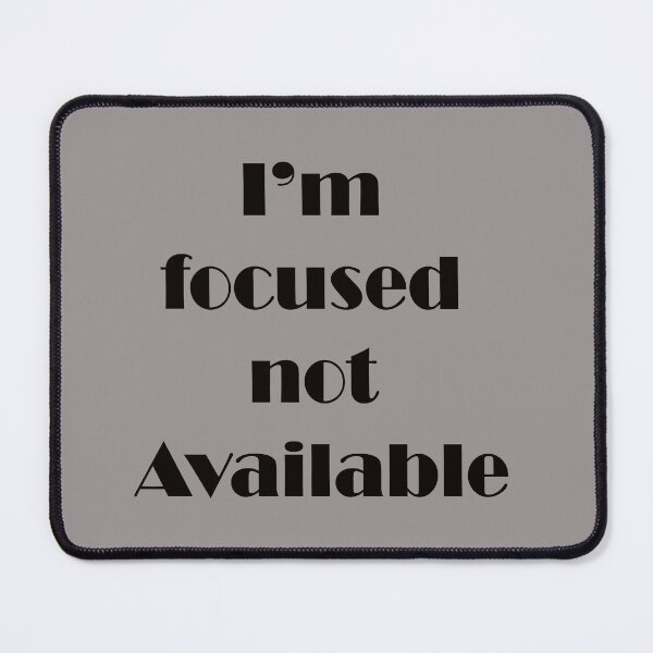 Item preview, I’m Focused Not Available – Hustle & Boundaries Quote Design designed and sold by ArtNestVerse.