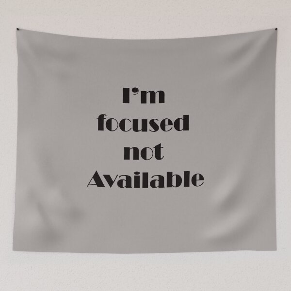 Item preview, I’m Focused Not Available – Hustle & Boundaries Quote Design designed and sold by ArtNestVerse.
