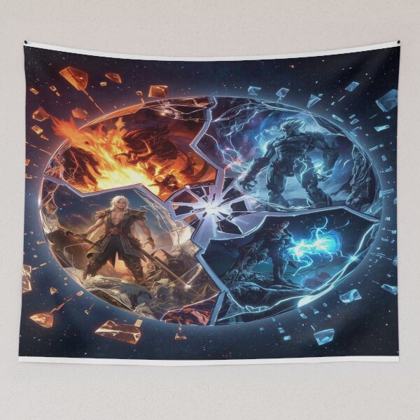 Item preview, Elemental Reflections of the Shattered Mirror designed and sold by DreamistStore.