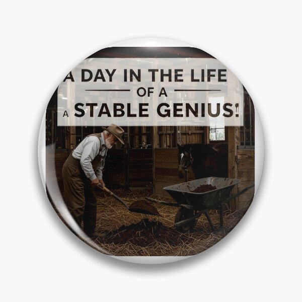 Item preview, life of a stable genius funny art designed and sold by SmashingDeals.