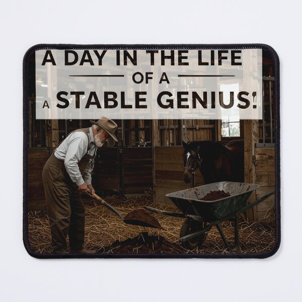 Item preview, life of a stable genius funny art designed and sold by SmashingDeals.