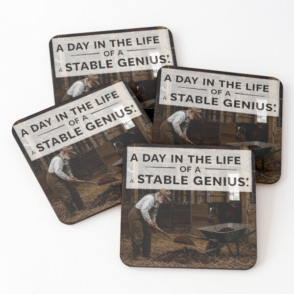 Item preview, life of a stable genius funny art designed and sold by SmashingDeals.