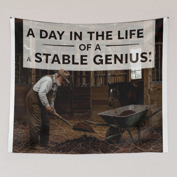 Item preview, life of a stable genius funny art designed and sold by SmashingDeals.