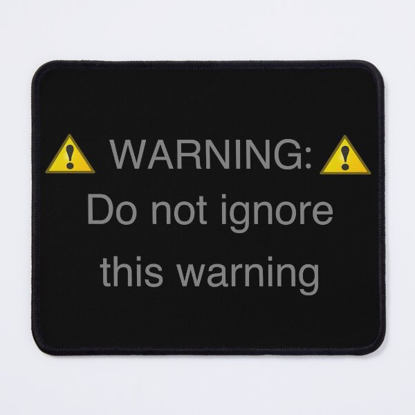 Item preview, Warning: Do not ignore this warning designed and sold by Octava.