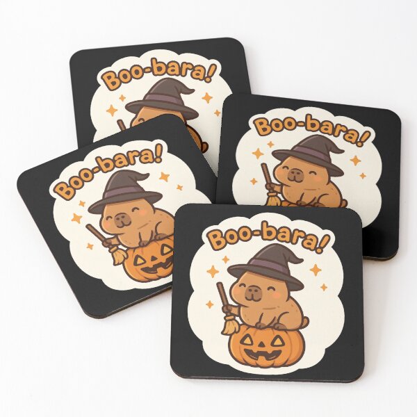 Item preview, Boo-bara! Adorable Witch Capybara Halloween Cartoon designed and sold by Spiritveil.