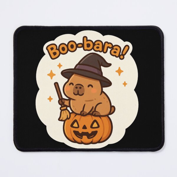 Item preview, Boo-bara! Adorable Witch Capybara Halloween Cartoon designed and sold by Spiritveil.