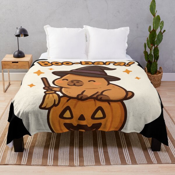 Item preview, Boo-bara! Adorable Witch Capybara Halloween Cartoon designed and sold by Spiritveil.