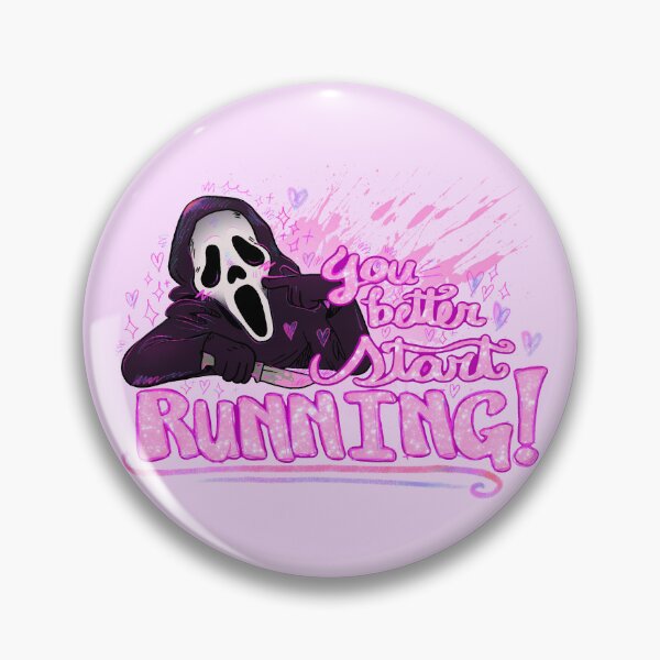 Item preview, Ghostface “You Better Start Running!” Glittery designed and sold by TapiocaPo.