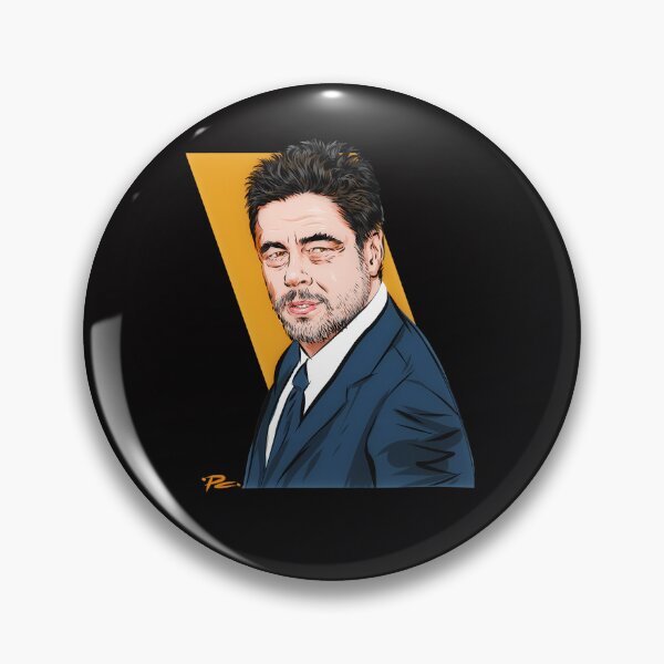 Item preview, Benicio-Del-Toro---An-Illustration-By-Paul-Cemmick designed and sold by GusSnodgra.