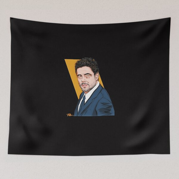 Item preview, Benicio-Del-Toro---An-Illustration-By-Paul-Cemmick designed and sold by GusSnodgra.