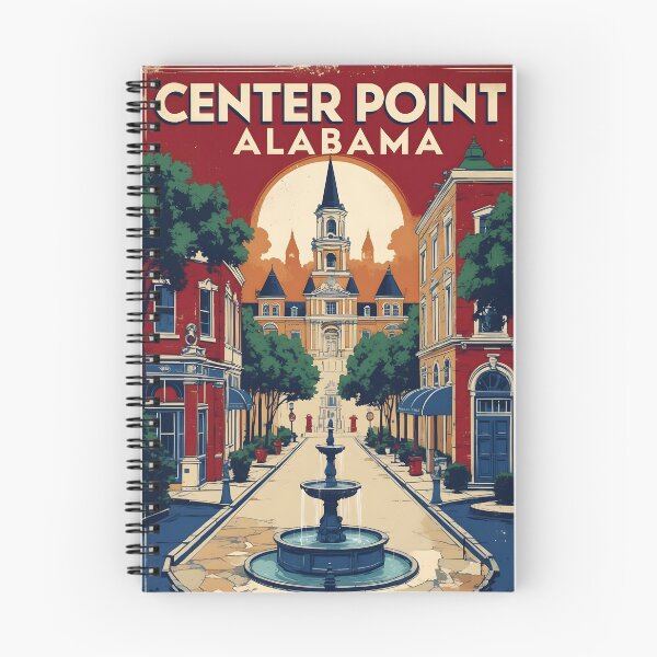 Item preview, Center Point Alabama 1950s USA Vintage Travel Tourism  designed and sold by TravelersGems.