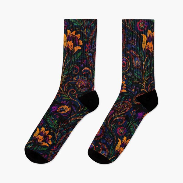 Item preview, Midnight Paisley Garden designed and sold by Loomandlorebyh.