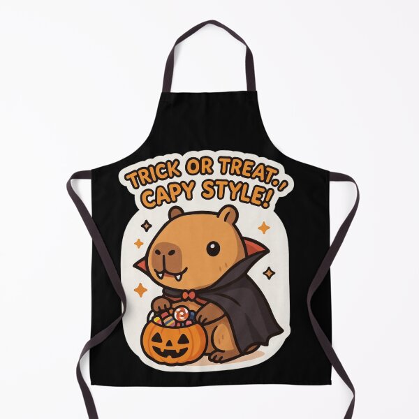 Item preview, Trick or Treat… Capy Style! Cute Vampire Capybara Halloween Art designed and sold by Spiritveil.