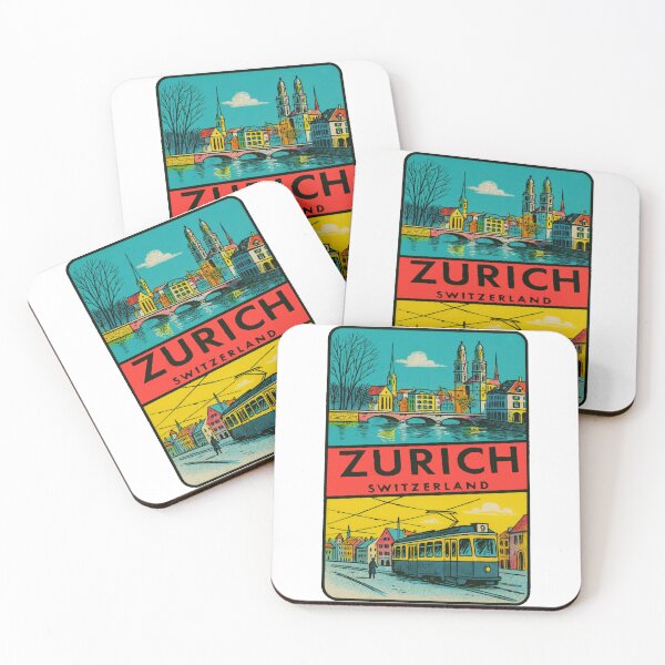 Item preview, Zurich Switzerland Vintage Style Decal designed and sold by Decal Mania.